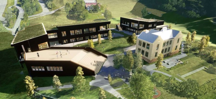 Modellbilde av nye Klemetsrud skole